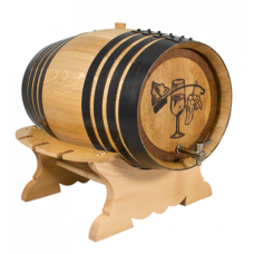 Купить Дубовая бочка с подставкой и с краном 8 литров Профи (американский дуб) в Северодвинске