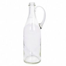 Купить Стеклянная бутылка 1 л прозрачная с ручкой в Северодвинске