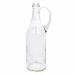 Купить Стеклянная бутылка 1 л прозрачная с ручкой в Северодвинске