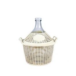 Стеклянная бутыль в пластиковой корзине 10 л