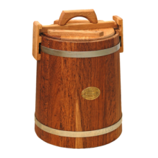 Купить Кадка для засолки дубовая 15 л «бонпос» (обручи из нерж. стали) в Северодвинске